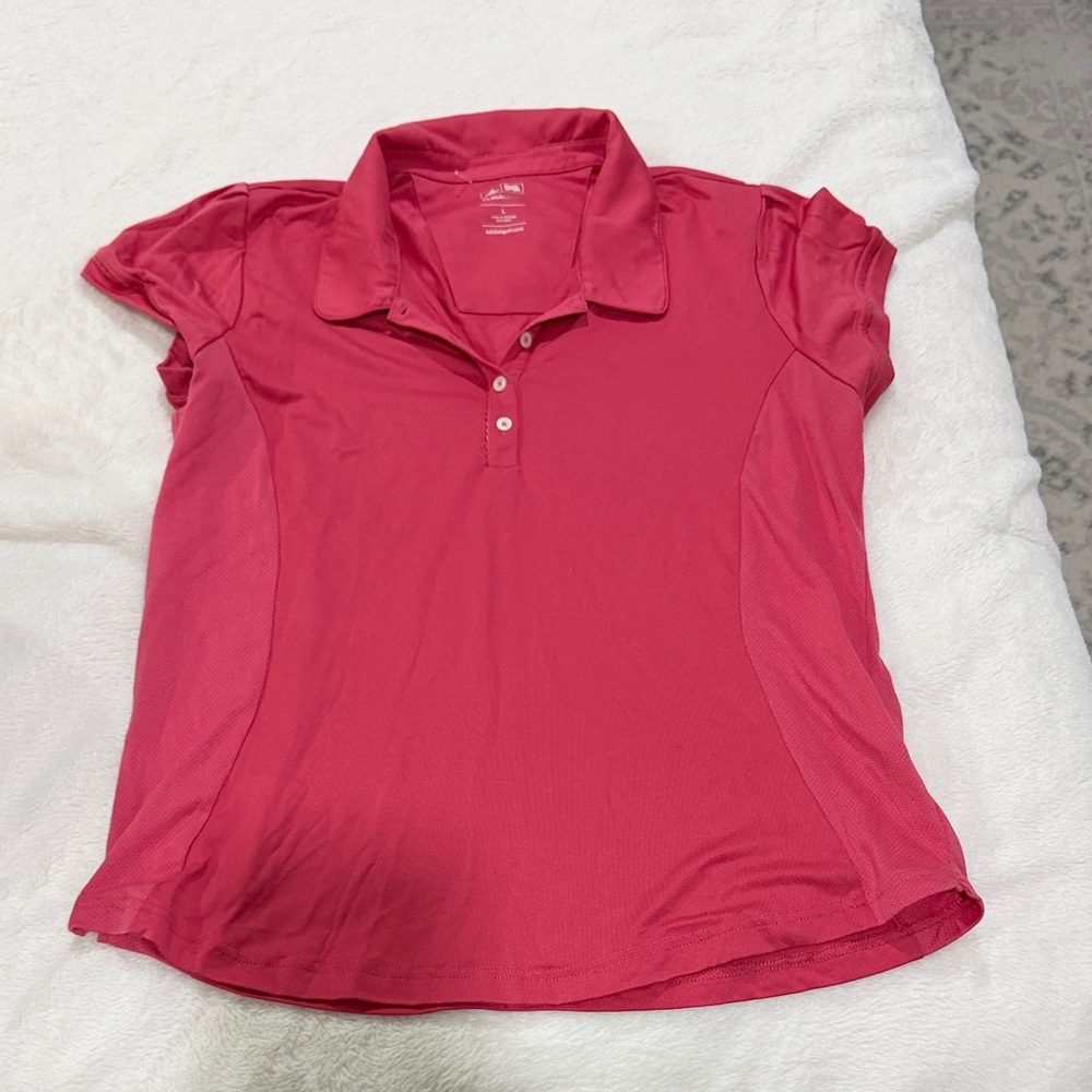 Women's Pink Golf Polo Shirt